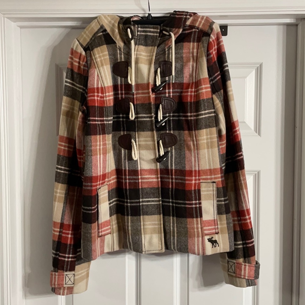 Medium Abercrombie Wool Pea Utility Winter Coat
